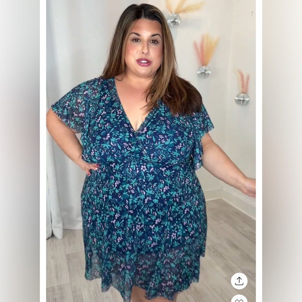 Plus Colorful Swim Dress
